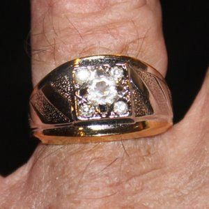 Beautiful 14K Gold Plated Ring with CZ's